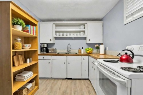 4617 Stanley Road Sw, Calgary, AB - Indoor Photo Showing Kitchen With Double Sink