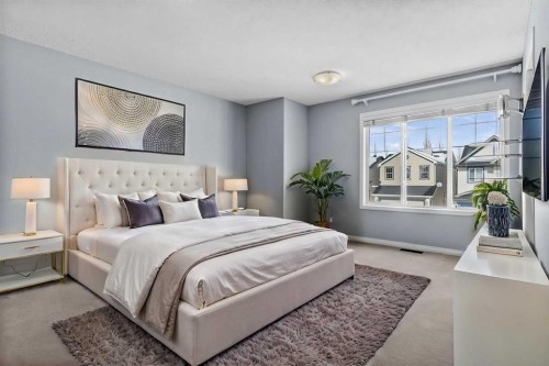 37 Evansbrooke Park Nw, Calgary, AB - Indoor Photo Showing Bedroom