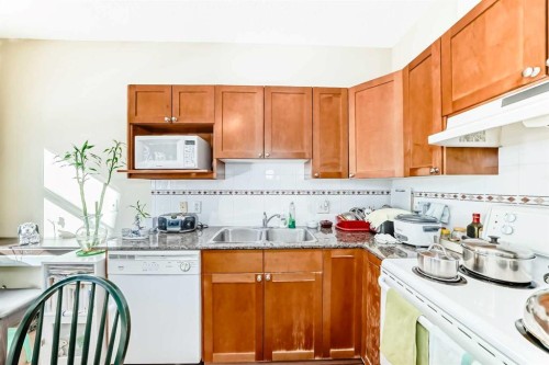 209-333 Riverfront Avenue Se, Calgary, AB - Indoor Photo Showing Kitchen With Double Sink