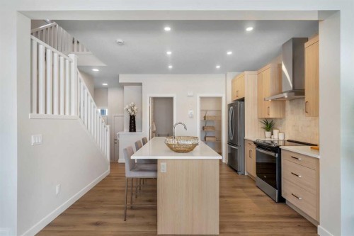 434 South Shore Drive, Chestermere, AB - Indoor Photo Showing Kitchen With Stainless Steel Kitchen With Upgraded Kitchen
