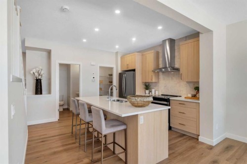 434 South Shore Drive, Chestermere, AB - Indoor Photo Showing Kitchen With Stainless Steel Kitchen With Upgraded Kitchen