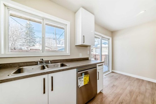 2007 Cottonwood Crescent Se, Calgary, AB - Indoor Photo Showing Kitchen With Double Sink