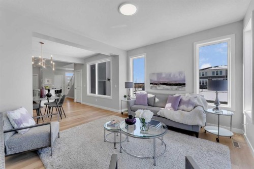 390 South Shore Drive, Chestermere, AB - Indoor Photo Showing Living Room