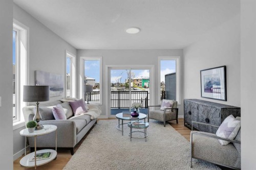 390 South Shore Drive, Chestermere, AB - Indoor Photo Showing Living Room