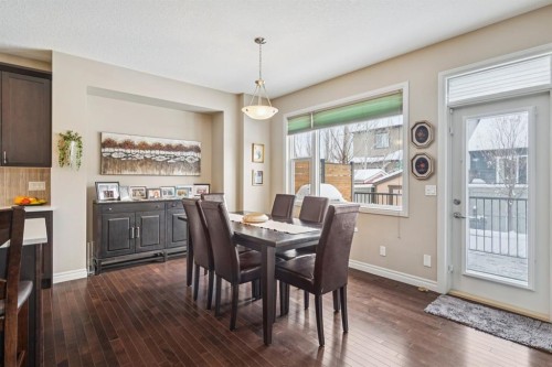 7 Cooperstown Place Sw, Airdrie, AB - Indoor Photo Showing Dining Room