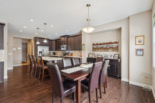 7 Cooperstown Place Sw, Airdrie, AB - Indoor Photo Showing Dining Room