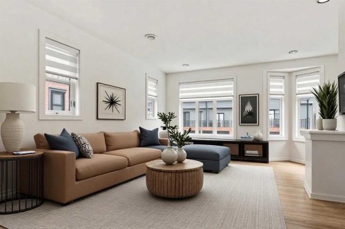 86 Spring Willow Close Sw, Calgary, AB - Indoor Photo Showing Living Room