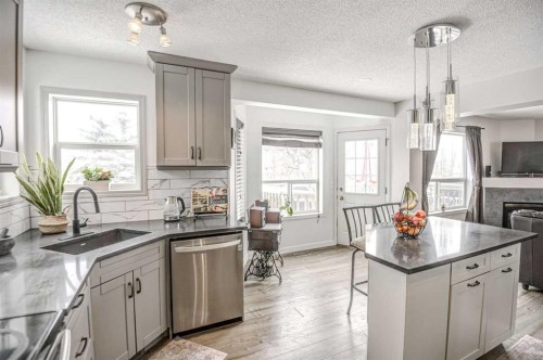 207 Crystalridge Place, Okotoks, AB - Indoor Photo Showing Kitchen With Upgraded Kitchen