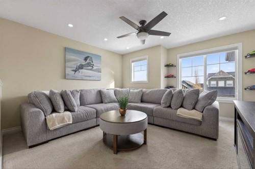 673 Marina Drive, Chestermere, AB - Indoor Photo Showing Living Room