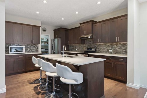 673 Marina Drive, Chestermere, AB - Indoor Photo Showing Kitchen With Upgraded Kitchen