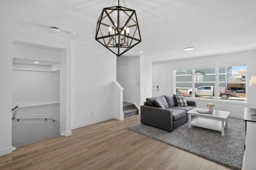 12 Heirloom Crescent Se, Calgary, AB - Indoor Photo Showing Living Room