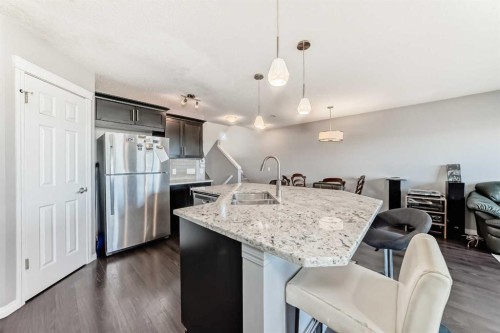 267 Auburn Meadows Place Se, Calgary, AB - Indoor Photo Showing Kitchen With Stainless Steel Kitchen With Double Sink With Upgraded Kitchen