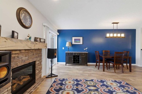 85 Cedarview Mews Sw, Calgary, AB - Indoor With Fireplace