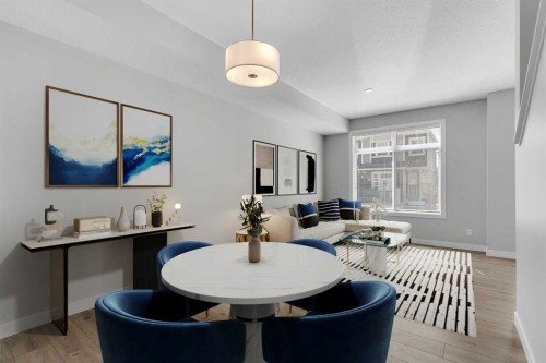 118 Legacy Path Se, Calgary, AB - Indoor Photo Showing Dining Room