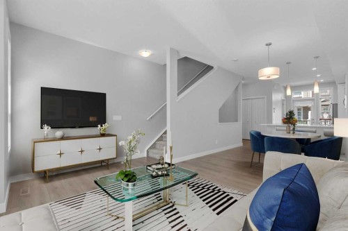 118 Legacy Path Se, Calgary, AB - Indoor Photo Showing Living Room