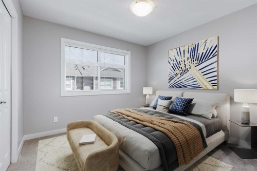 118 Legacy Path Se, Calgary, AB - Indoor Photo Showing Bedroom