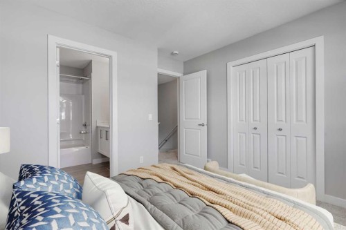 118 Legacy Path Se, Calgary, AB - Indoor Photo Showing Bedroom
