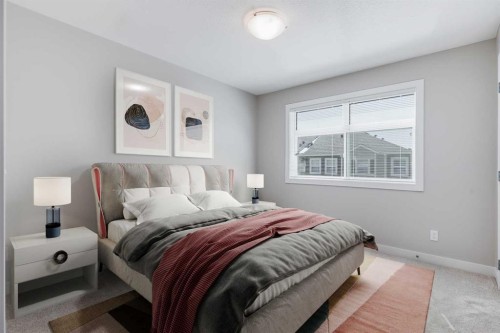 118 Legacy Path Se, Calgary, AB - Indoor Photo Showing Bedroom
