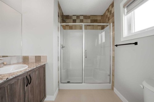 747 Creekside Boulevard Sw, Calgary, AB - Indoor Photo Showing Bathroom