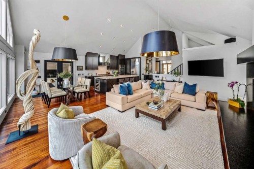 23 Spring Willow Way Sw, Calgary, AB - Indoor Photo Showing Living Room