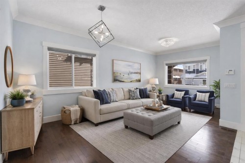 272 Aspenmere Way, Chestermere, AB - Indoor Photo Showing Living Room