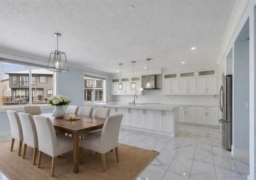 272 Aspenmere Way, Chestermere, AB - Indoor Photo Showing Dining Room