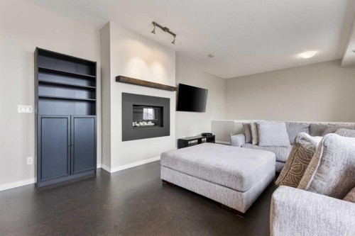 96 Cranarch Road Se, Calgary, AB - Indoor With Fireplace