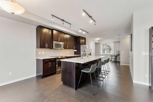 96 Cranarch Road Se, Calgary, AB - Indoor Photo Showing Kitchen With Stainless Steel Kitchen