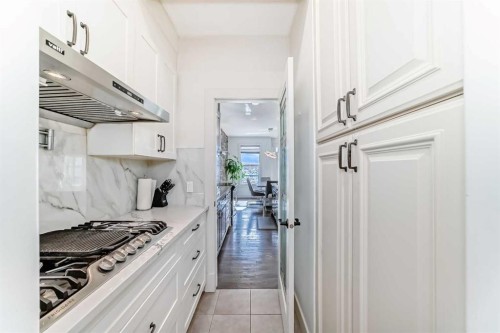 322 Reunion Green Nw, Airdrie, AB - Indoor Photo Showing Kitchen With Upgraded Kitchen