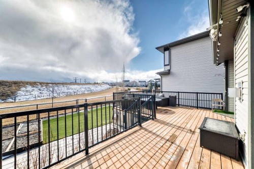 322 Reunion Green Nw, Airdrie, AB - Outdoor With Deck Patio Veranda With Exterior
