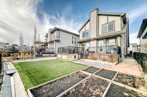322 Reunion Green Nw, Airdrie, AB - Outdoor With Deck Patio Veranda