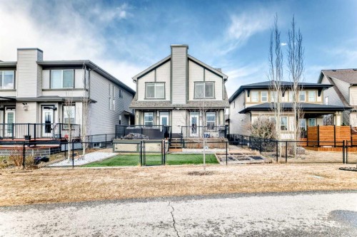 322 Reunion Green Nw, Airdrie, AB - Outdoor With Deck Patio Veranda With Facade