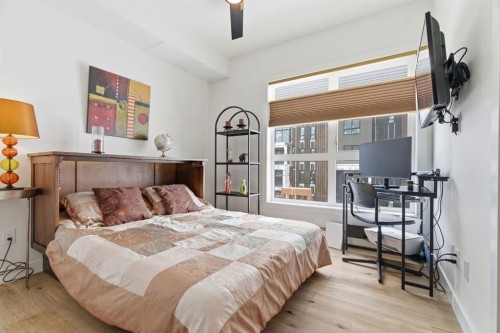 7306-1802 Mahogany Boulevard Se, Calgary, AB - Indoor Photo Showing Bedroom