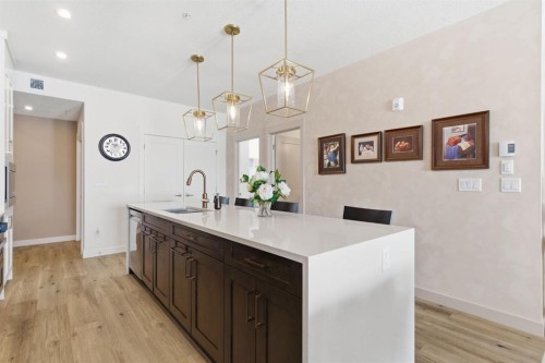 7306-1802 Mahogany Boulevard Se, Calgary, AB - Indoor Photo Showing Kitchen With Upgraded Kitchen