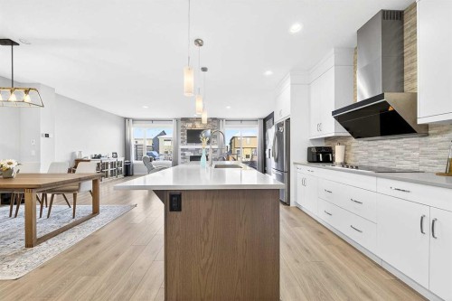 13 Cranbrook Close Se, Calgary, AB - Indoor Photo Showing Kitchen With Upgraded Kitchen