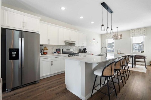 171 Chelsea Road, Chestermere, AB - Indoor Photo Showing Kitchen With Upgraded Kitchen