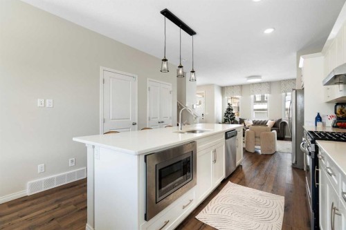 171 Chelsea Road, Chestermere, AB - Indoor Photo Showing Kitchen With Upgraded Kitchen