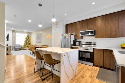 300 Copperstone Cove Se, Calgary, AB - Indoor Photo Showing Kitchen With Stainless Steel Kitchen
