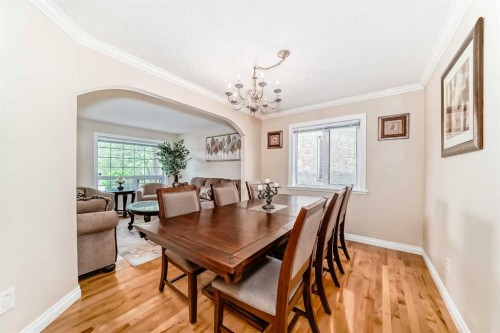 146 Scenic View Close, Calgary, AB - Indoor Photo Showing Dining Room