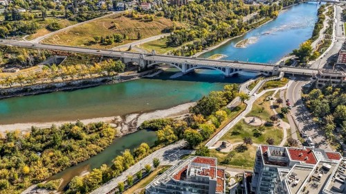 538-222 Riverfront Avenue Sw, Calgary, AB - Outdoor With Body Of Water With View