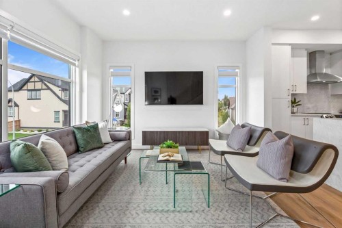 404-200 Belvedere Boulevard Se, Calgary, AB - Indoor Photo Showing Living Room