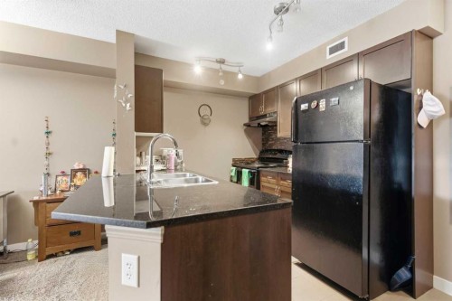 413-7110 80 Avenue Ne, Calgary, AB - Indoor Photo Showing Kitchen With Double Sink