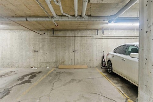 413-7110 80 Avenue Ne, Calgary, AB - Indoor Photo Showing Garage