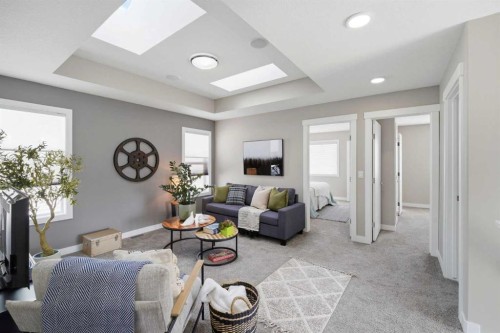 101 Ranch Rise, Strathmore, AB - Indoor Photo Showing Living Room