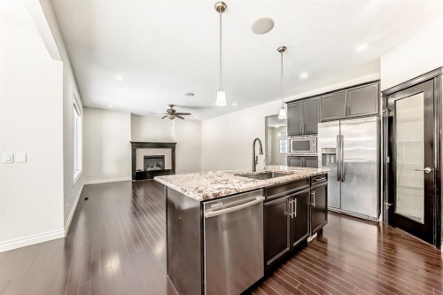 76 Saddlelake Green Ne, Calgary, AB - Indoor Photo Showing Kitchen With Upgraded Kitchen