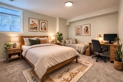 107 Harvest Oak Crescent Ne, Calgary, AB - Indoor Photo Showing Bedroom