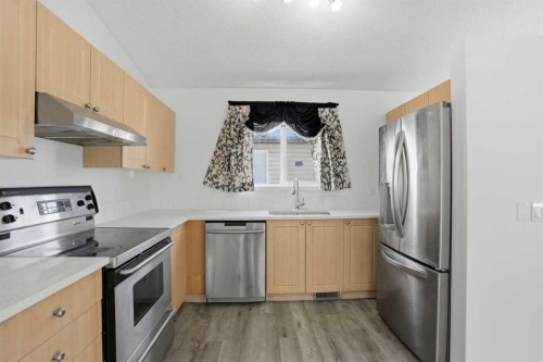 523 Martindale Drive Ne, Calgary, AB - Indoor Photo Showing Kitchen With Stainless Steel Kitchen