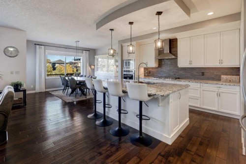213 Kingsmere Cove Se, Airdrie, AB - Indoor Photo Showing Kitchen With Upgraded Kitchen