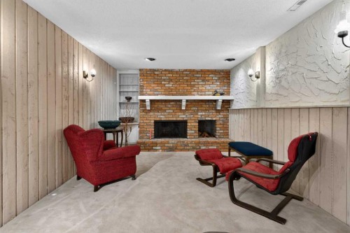 12 Midpark Place Se, Calgary, AB - Indoor With Fireplace