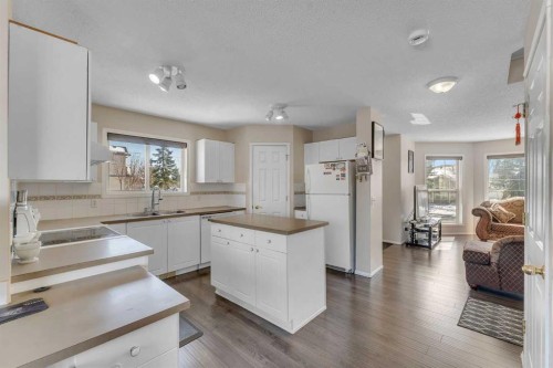 92 Taradale Drive Ne, Calgary, AB - Indoor Photo Showing Kitchen With Double Sink